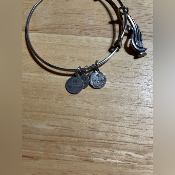 Alex and Ani Swan Bracelet in silver. - Picture 3 of 3